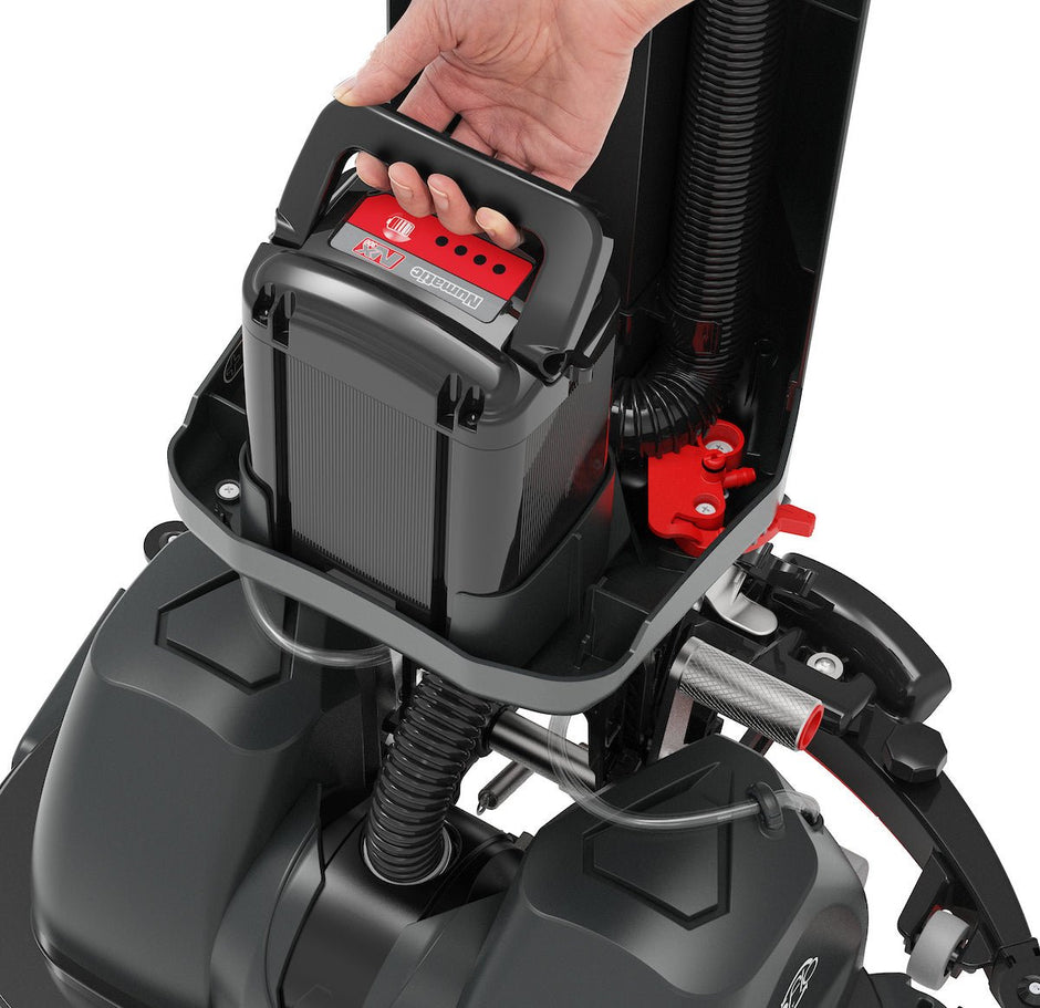 Numatic NuClean Compact 440NX Battery Upright Scrubber Dryer - Cleaning Equipment Services Ltd