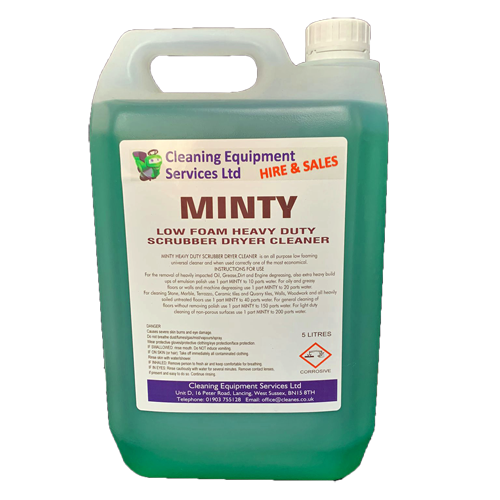 Minty – Heavy Duty Low Foam Detergent 5L