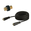 10 Metre Karcher Extension high pressure hose for use with all our Karcher pressure washer range. Complete With: Couplings. (Maximum of 3 hoses can be used per machine). Hire or buy Karcher pressure washer extension hoses, also available for sale.
